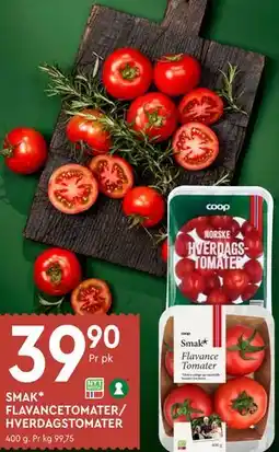 Coop Mega SMAK* FLAVANCETOMATER/ HVERDAGSTOMATER tilbud