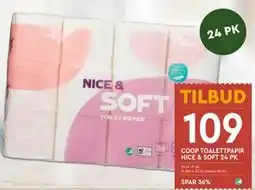 Coop Mega COOP TOALETTPAPIR NICE & SOFT 24 PK tilbud