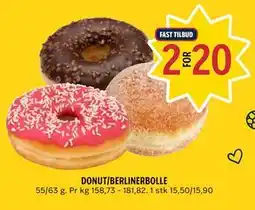 Coop Prix DONUT/BERLINERBOLLE tilbud