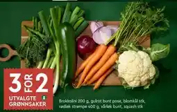 Coop Mega UTVALGTE GRØNNSAKER tilbud