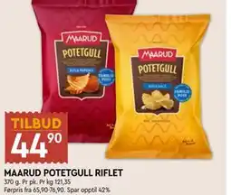 Coop Mega MAARUD POTETGULL RIFLET tilbud