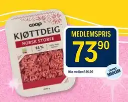 Coop Prix Kjøttdeig tilbud