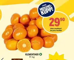 Coop Prix KLEMENTINER, Medlemspris tilbud