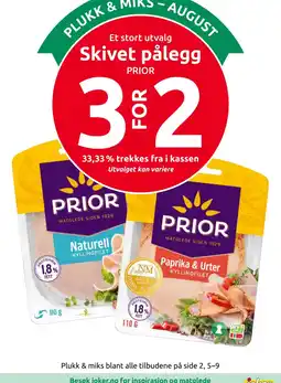 Joker Prior skivet pålegg tilbud