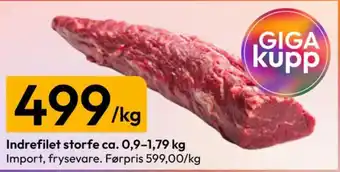 Giga kupp Indrefilet storfe