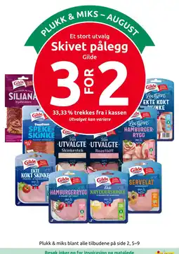 Joker Gilde Skivet pålegg tilbud