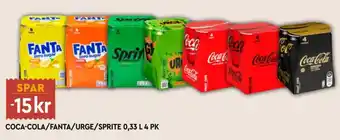 Coop Mega Coca-Cola/Fanta/Urge/Sprite tilbud