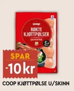 Coop Mega Coop kjøttpølse u/skinn tilbud