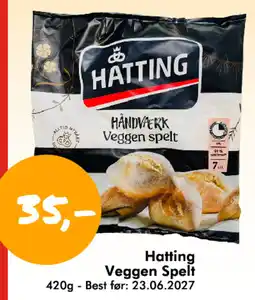 Havaristen Hatting Veggen Spelt tilbud