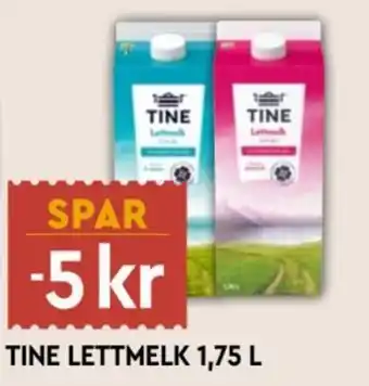 Coop Mega Tine Lettmelk tilbud