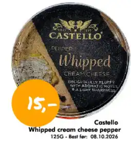 Havaristen Castello whipped cream cheese pepper tilbud