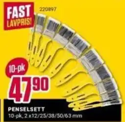 Europris Penselsett tilbud