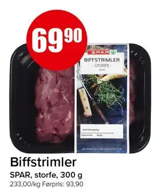 Spar Biffstrimler tilbud