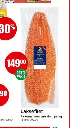 Spar Laksefilet tilbud
