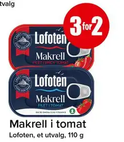 Spar Makrell i tomat tilbud