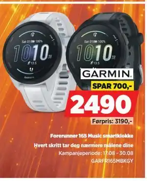 Forerunner 165 Music smartklokke