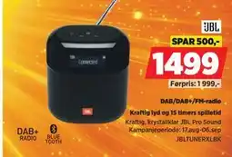 POWER JBL DAB/DAB+/FM-radio tilbud