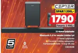 POWER CEPTER 2.1-kanal lydplanke tilbud