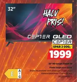 POWER CEPTER 32 HD Google Smart TV tilbud
