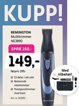 ELON REMINGTON Multitrimmer NE3890 tilbud