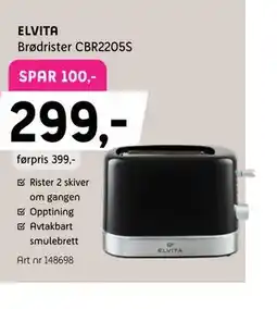 ELON ELVITA Brødrister CBR2205S tilbud