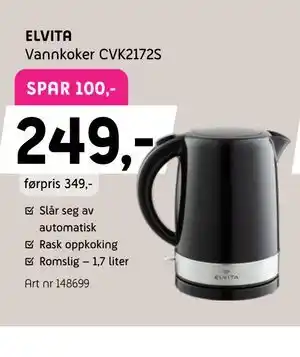 ELVITA Vannkoker CVK2172S