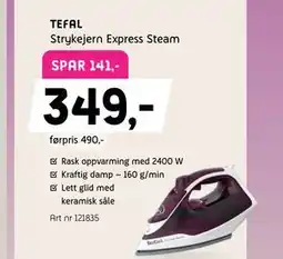 ELON TEFAL Strykejern Express Steam tilbud