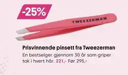 VITA Prisvinnende pinsett fra Tweezerman tilbud