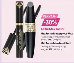 VITA Max Factor Masterpiece Max tilbud