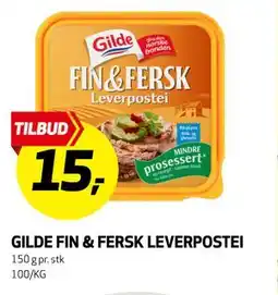 Bunnpris GILDE FIN & FERSK LEVERPOSTEI tilbud