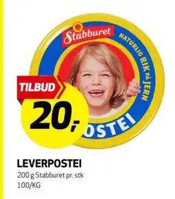 Bunnpris LEVERPOSTEI tilbud