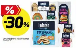 Bunnpris UTVALGTE LOFOTEN FISKEPRODUKTER tilbud