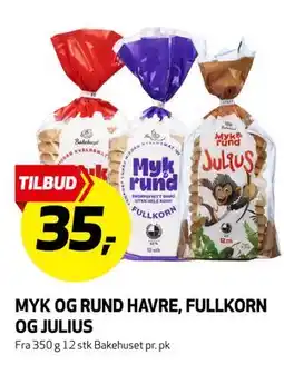 Bunnpris MYK OG RUND HAVRE, FULLKORN OG JULIUS tilbud