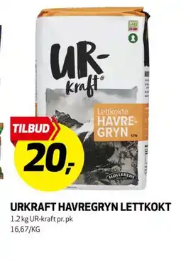 Bunnpris URKRAFT HAVREGRYN LETTKOKT tilbud