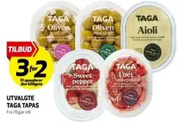 Bunnpris UTVALGTE TAGA TAPAS tilbud