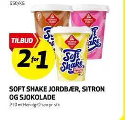 Bunnpris SOFT SHAKE JORDBÆR, SITRON OG SJOKOLADE tilbud