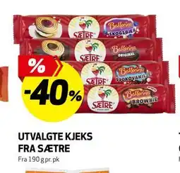 Bunnpris UTVALGTE KJEKS FRA SÆTRE tilbud