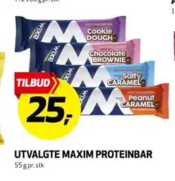 Bunnpris UTVALGTE MAXIM PROTEINBAR tilbud