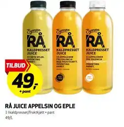 Bunnpris RÅ JUICE APPELSIN OG EPLE tilbud
