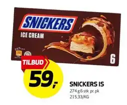 Bunnpris SNICKERS IS tilbud
