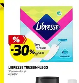 Bunnpris LIBRESSE TRUSEINNLEGG tilbud