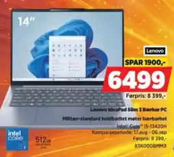 POWER Lenovo IdeaPad Slim 3 Bærbar PC tilbud