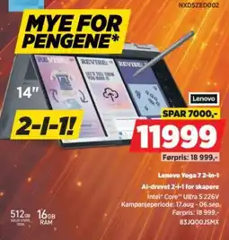 POWER Lenovo Yoga 7 2-in-1 tilbud