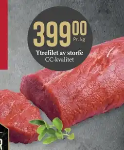 CC Mat Ytrefilet av storfe CC-kvalitet tilbud