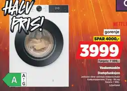 POWER gorenje Vaskemaskin Dampfunktion tilbud