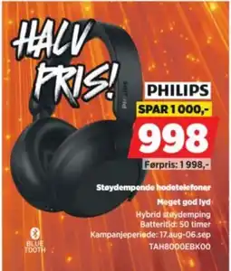 POWER Philips støydempende hodetelefoner tilbud
