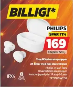 POWER Philips True Wireless ørepropper tilbud