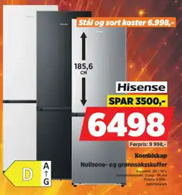 POWER Hisense Kombiskap Nullsone- og grønnsaksskuffer tilbud