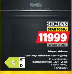 POWER Siemens integrert stekeovn tilbud
