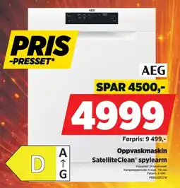POWER Aeg oppvaskmaskin satelliteclean spylearm tilbud